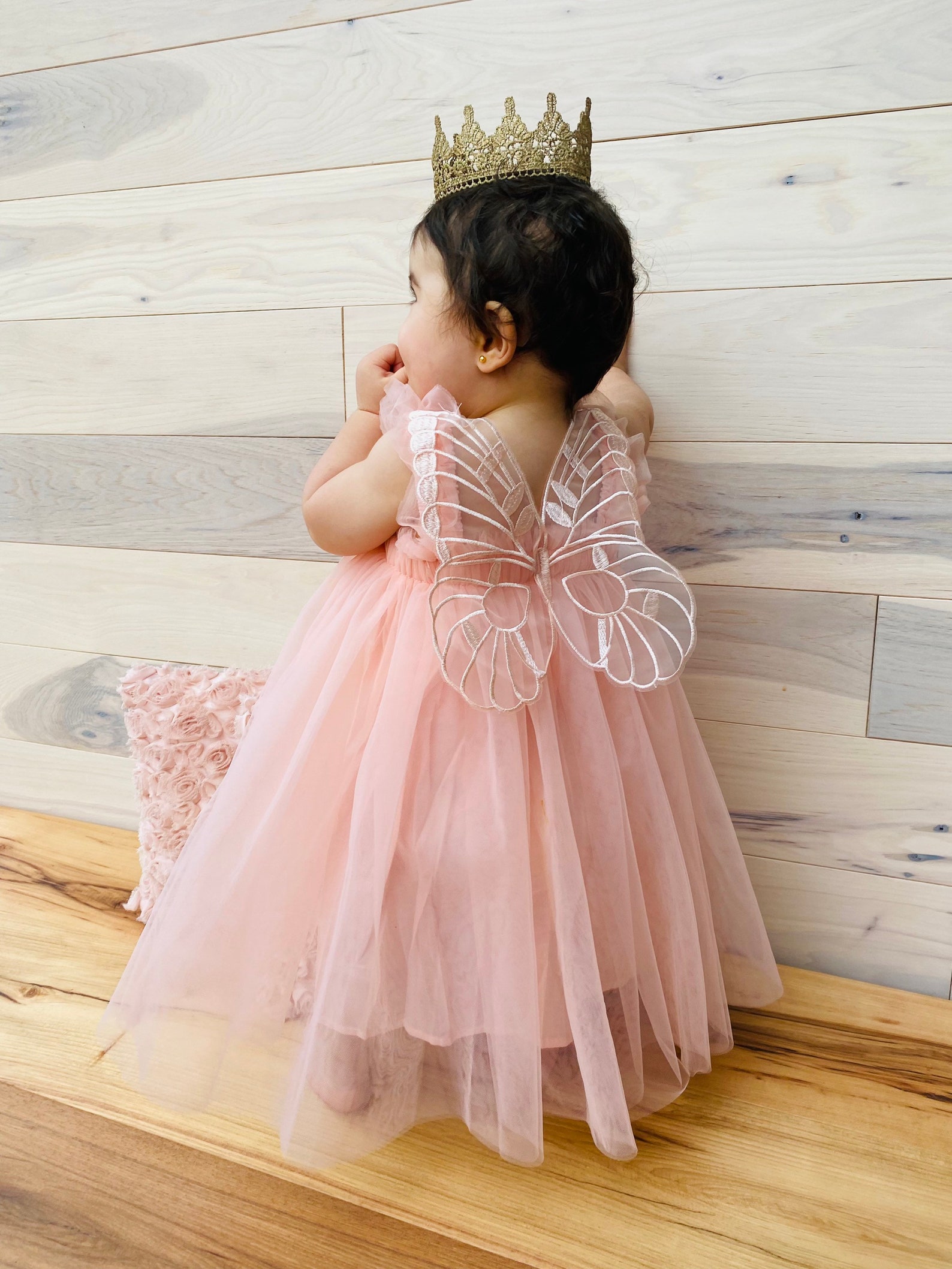 Butterfly Birthday Dress First Birthday Tulle Dress With Big Etsy