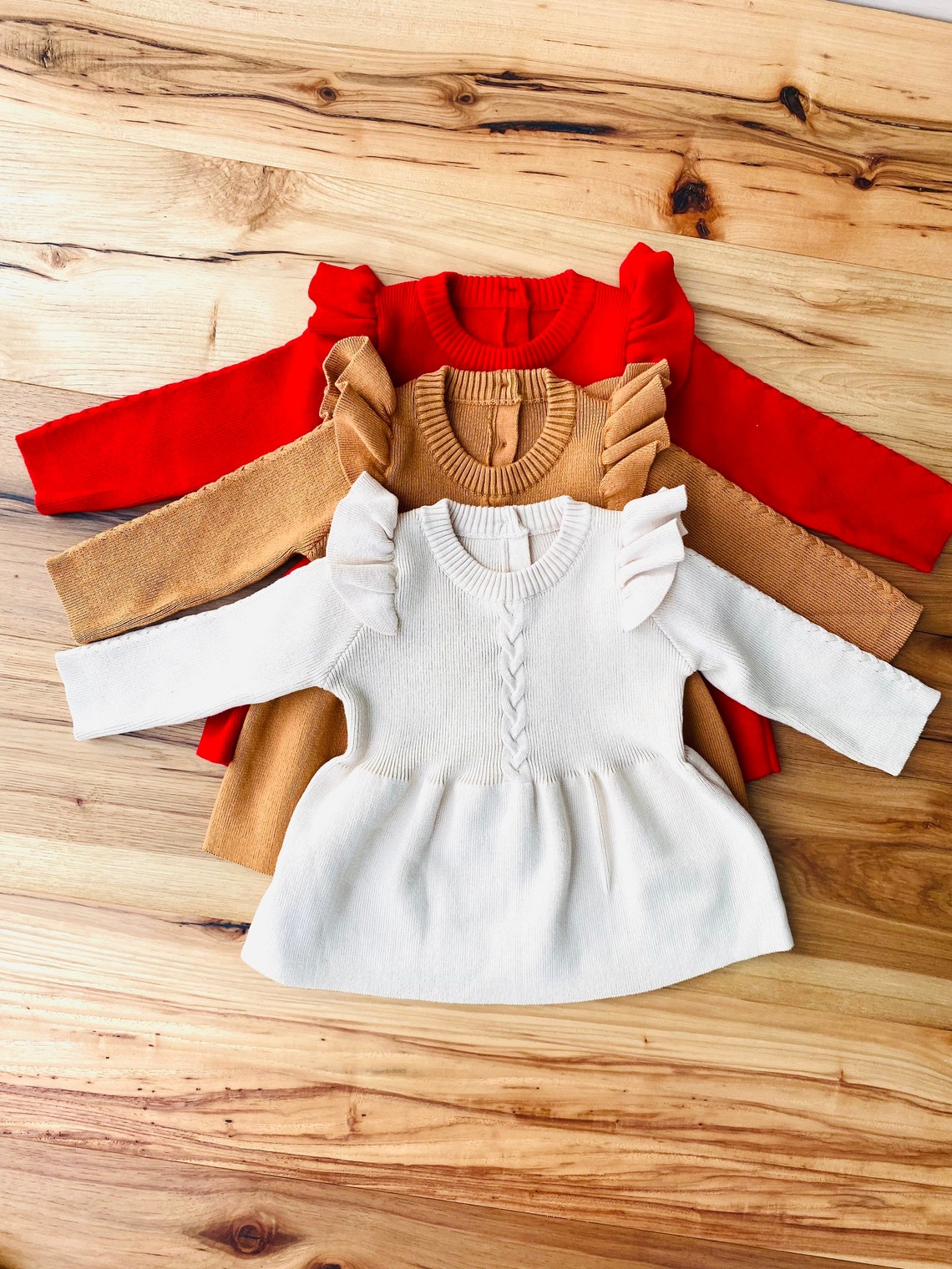 Christmas Winter Holiday Baby Girl Little Girls Knit Sweater Etsy