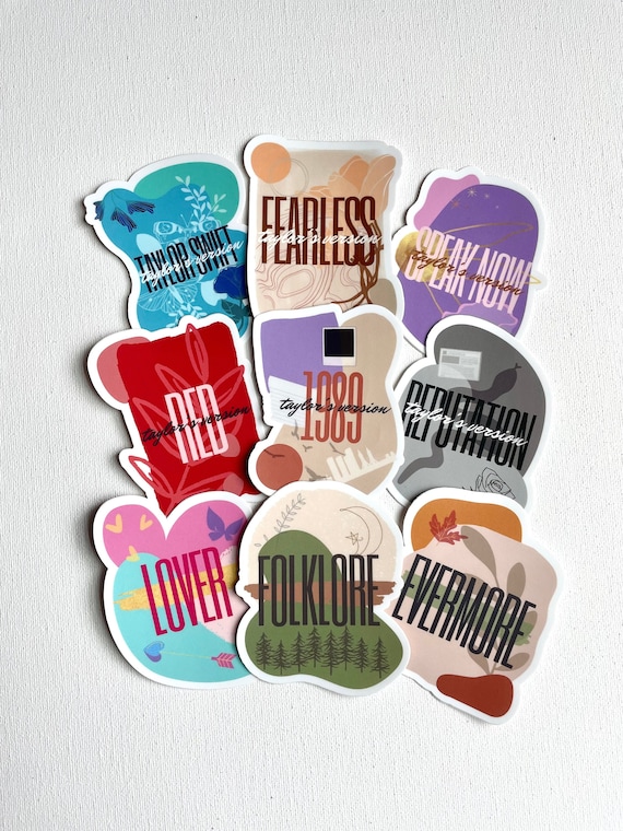 Taylor Swift Album Stickers Individual Stickers or Full Set Debut