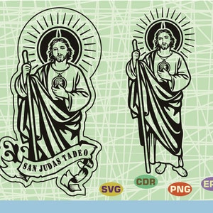 Ilustración de San Juda Vector religioso: vector de stock (libre de  regalías) 2184560889