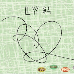 BTS Heart svg