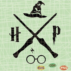 Magic Wand SVG, HP svg, Wand SVG, Witch and Wizard svg, Magic Wand Symbol svg, Fantasy wizard svg