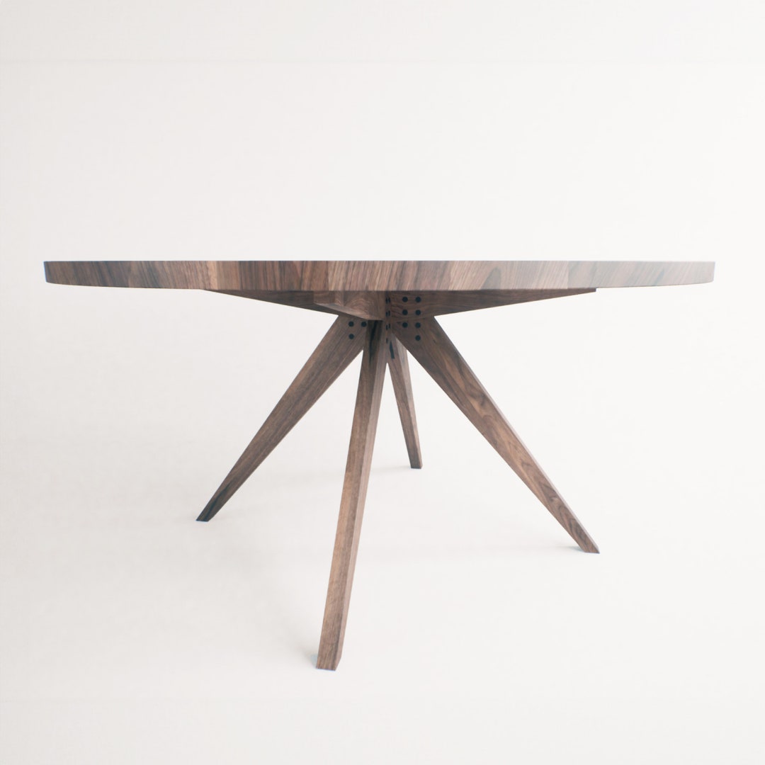 Round Dinning Table Tafelpoot Eettafel Rond Table a Manger Ronde En ...