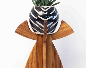 Mid Century Pflanzenständer Pflanzenregal Indoor-Pflanzenständer Holzpflanzenständer Hochpflanzenständer Geschenke Pflanzenständer Outdoor-Pflanzenständer Indoor