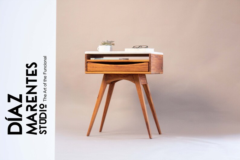 Wooden nightstand Rustic nightstand Modern nightstand Bedroom furniture One-drawer nightstand Side table Nightstand with drawer Handcrafted nightstand Wood nightstand Small nightstand Minimalist nightstand Vintage nightstand Bedside cabinet