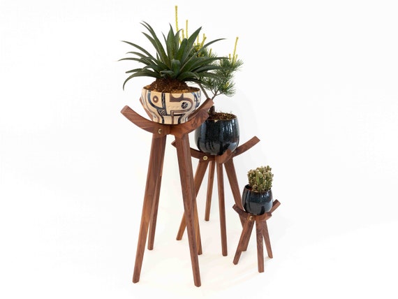 House Plant Stands Mid Century Modern Plant Stand Tiered Plant