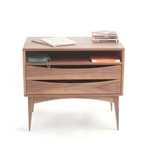walnut nightstand walnut console tabel smalle mid century entryway table mid century console table walnut bedside table table chevet paire