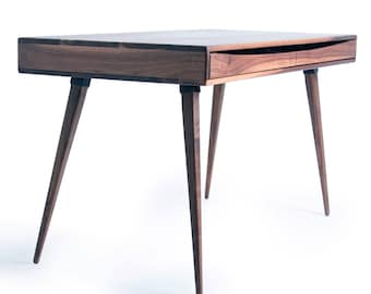 Elevate Your Workspace with Our Solid Wood Writing Desk - The Perfect Office Desk for Both Functionality and Style