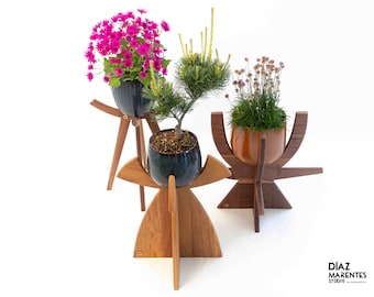 Regalo per gli amanti delle piante Supporto per piante alte Supporto per piante in legno Supporto per pantaloni Supporto per piante in legno Supporto per piante in legno Metà del secolo Supporto per piante moderno Regalo