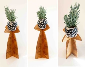 Mid Century Modern Plant Stand Tiered Plant Stand House Plants Indoor Plant Stand Plant lover gift Garden Decor Gifts For Her Anniversary