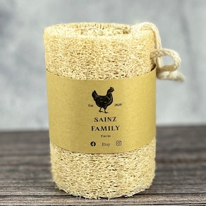 Organic Natural 4" SPA Loofah, loofa, luffa, vegan loofah, natural sponge, exfoliating loofah, loofah gourd, spa and gift
