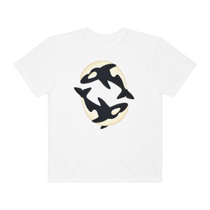 Orca Shirt Comfort Colors Killer Whale Tshirt For Animal Lovers Aesthetic Marine Life T-Shirt For Ocean Creatures Gift White