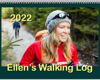 Walking Log with a Personalized Cover