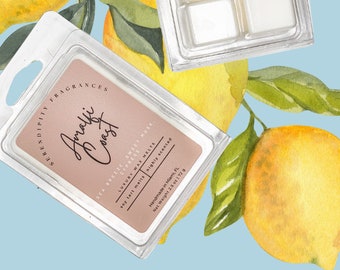 STRONG WAX MELTS, Natural Wax Melts, Wax Tarts, Amalfi Coast High Fragrance Home Scents Candle Melts Useful Gifts, Sea Breeze Fragrance Melt