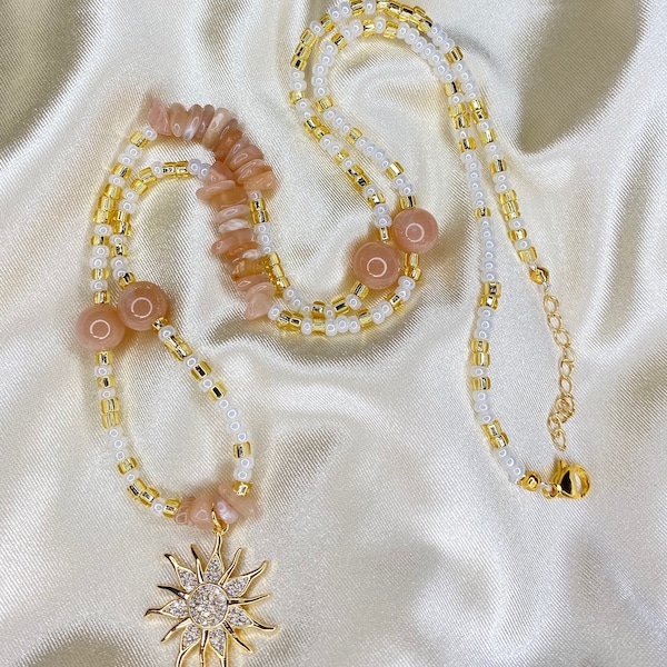 Solar Goddess | Sunstone WaistBeads | Sun Waist Beads | Sacral Healing Manifesting Belly Beads