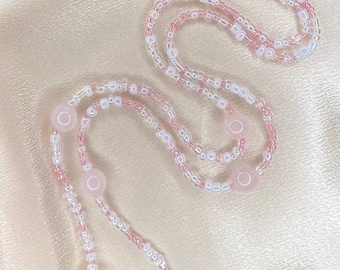 Divine Lover | Rose Quartz Waistbeads | Pink Waist Beads | Heart Chakra Love Belly Beads
