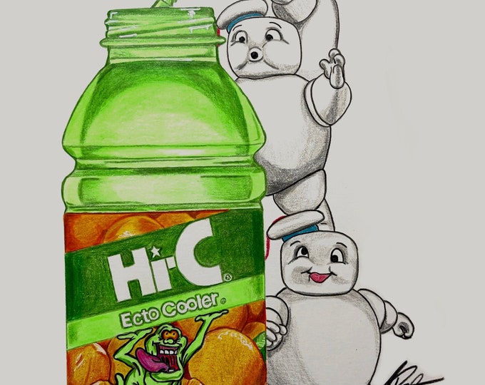 Ghostbusters Hi-C EctoCooler Drawing Canvas Print