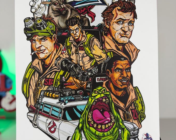 Featured listing image: Ghostbusters Poster Print