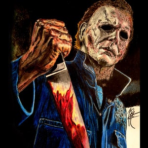 Halloween Kills Michael Myers Drawing Canvas Print