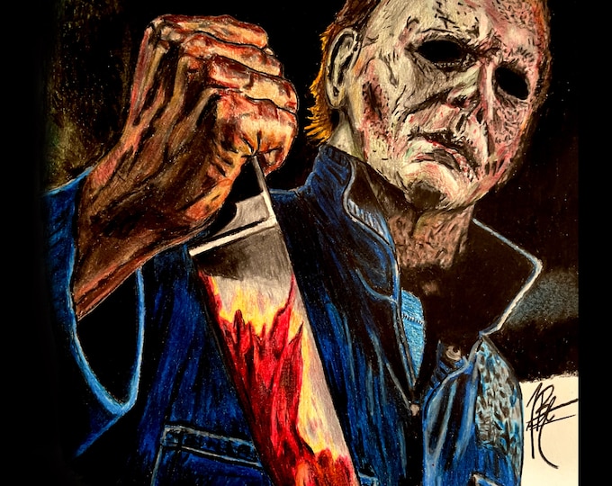 Halloween Kills Michael Myers Drawing Canvas Print