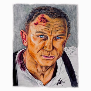 Bond &quot;Farewell&quot; Mixed Medium Art Canvas Print