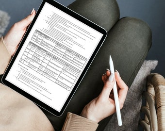 May include: A person is sitting in a chair and using a digital tablet and stylus to complete a form. The form is a table with multiple columns and rows. The form is titled "Application for Employment".