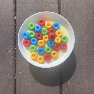 Fruit Loop Cereal Candle now WITH WOODEN WICK