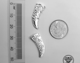 Alligator Tooth .950 Silver Casting