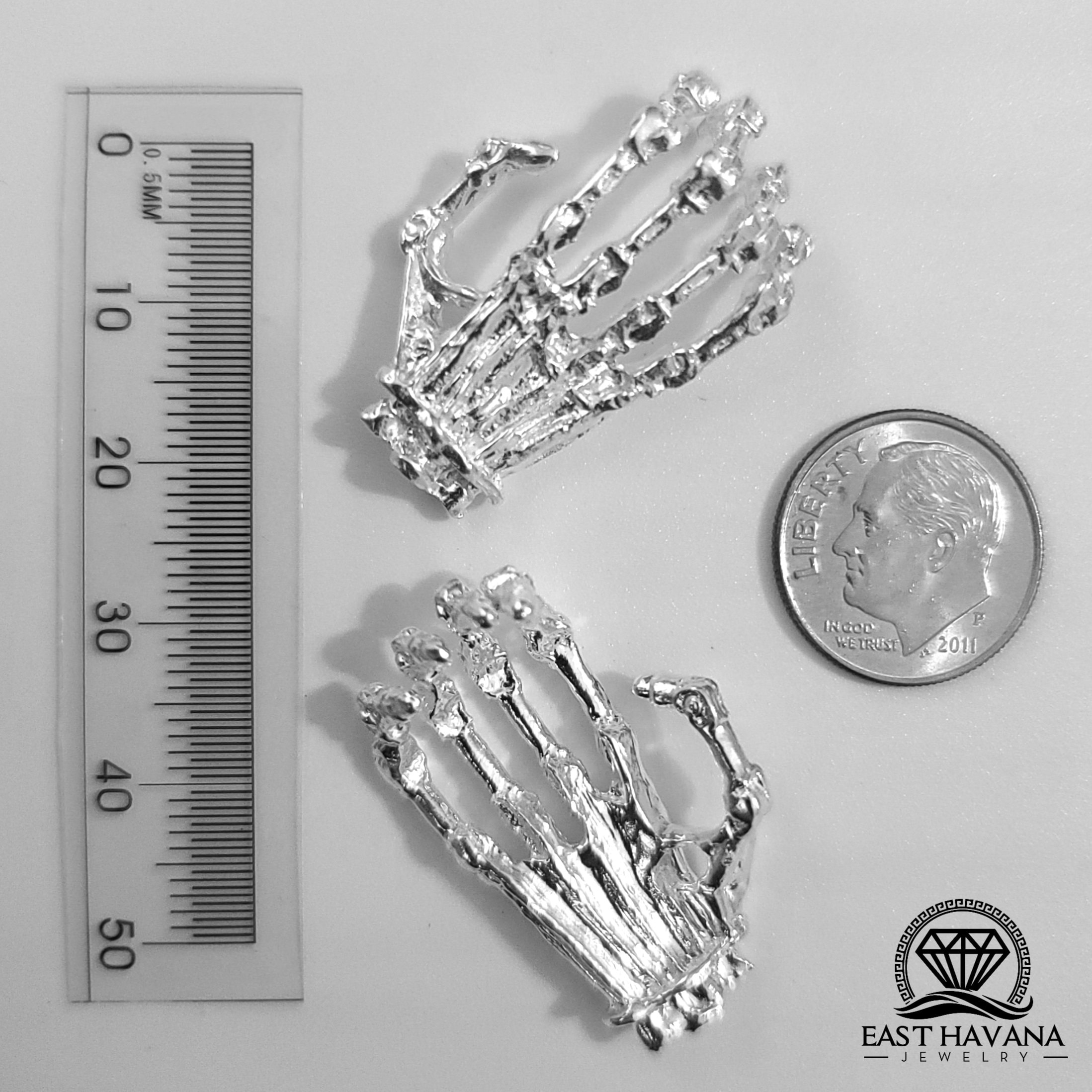 Robot Hand .950 Silver Casting