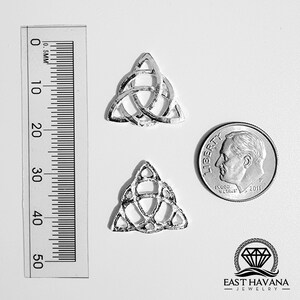 Trinity Knot Symbol  .950 Silver Casting