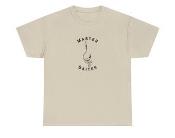 Master Baiter Cotton T-Shirt Funny Gift For Men
