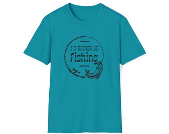 I'd Rather Be Fishing Mens Gift T-Shirt
