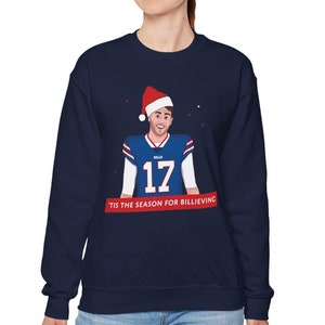 Josh Allen Christmas sweatshirt, holiday jumper, bills fan gift, bills christmas sweatshirt, bills ugly christmas, bills holiday sweatshirt