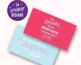 Galentine's Day Compliment Cards, Leslie Knope Theme (Digital Download)