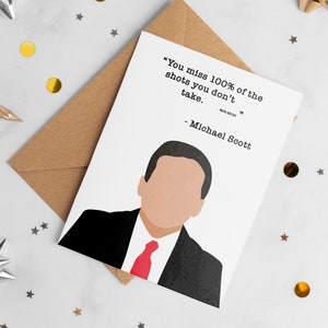 Die Office-Abschlusskarte, Abschlusskarte, Büro-Abschlusskarte, lustige Abschlusskarte, Glückwunschkarte, Michael-Karte, Dwight-Karte, Büro-Zitat-Karte