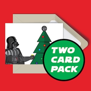 Star Wars Death Star card, Star Wars Christmas card, death star card, Star Wars funny card, Darth Vader Christmas card, funny Christmas card