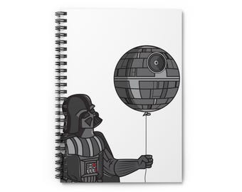 Darth Vader Todesstern Ballon Spiralblock, Star Wars Fan Geschenk