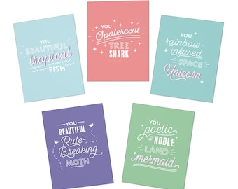 Galentine's Day, Galentine, Multi-Design Greeting Cards (5-Pack) Leslie, Parks and Rec