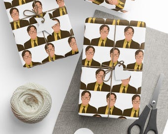 Dwight Schrute Wrapping Paper, The Office Birthday Gift