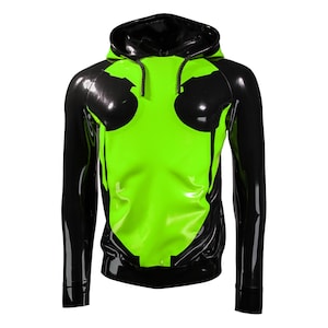 Hoodie GAMER Latex Streetwear oversize hoodie with laser motif RRP 599,- Xs to Xxl for women & men