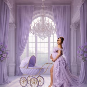Fine Art Purple Luxury Room as a Digital Backdrops Maternity Backdrop Overlays Photography Digital Background Photoshop Textures
