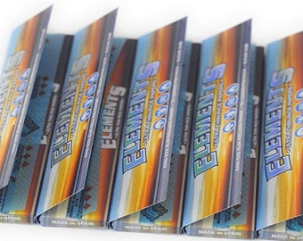 King Size Elements Rice Smoking Papers, Elements Thin Rice Rolling Paper,