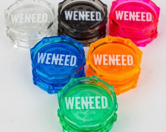 Plastic Grinder, 2 Part Grinder, Magnetic Grinder, 2 Piece Plastic Grinder, WENEED Grinder