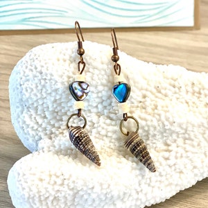 Seashell Abalone Earrings