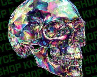 Crystal Skull PNGs | Abstract Halloween Art (Digital Download)