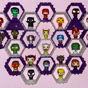 Lego / mini pop advent calendar pops hex connect modular display unit shelves shelf