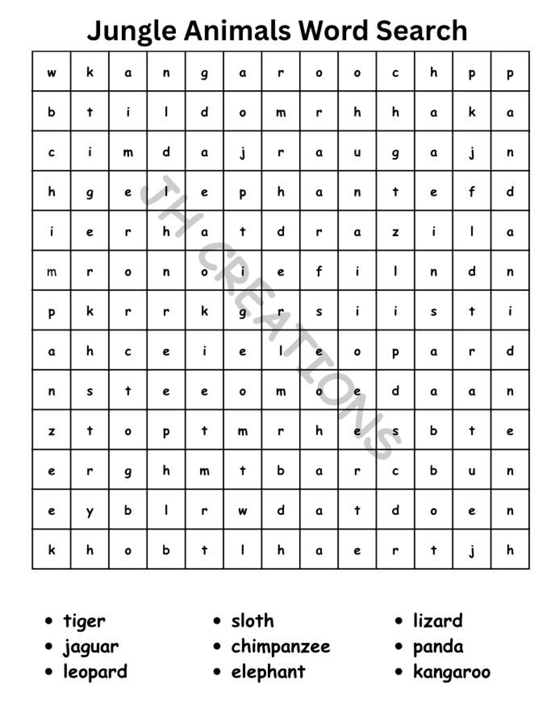 Kids Word Search Printable Bundle - Fun Educational Puzzle Activity for ...
