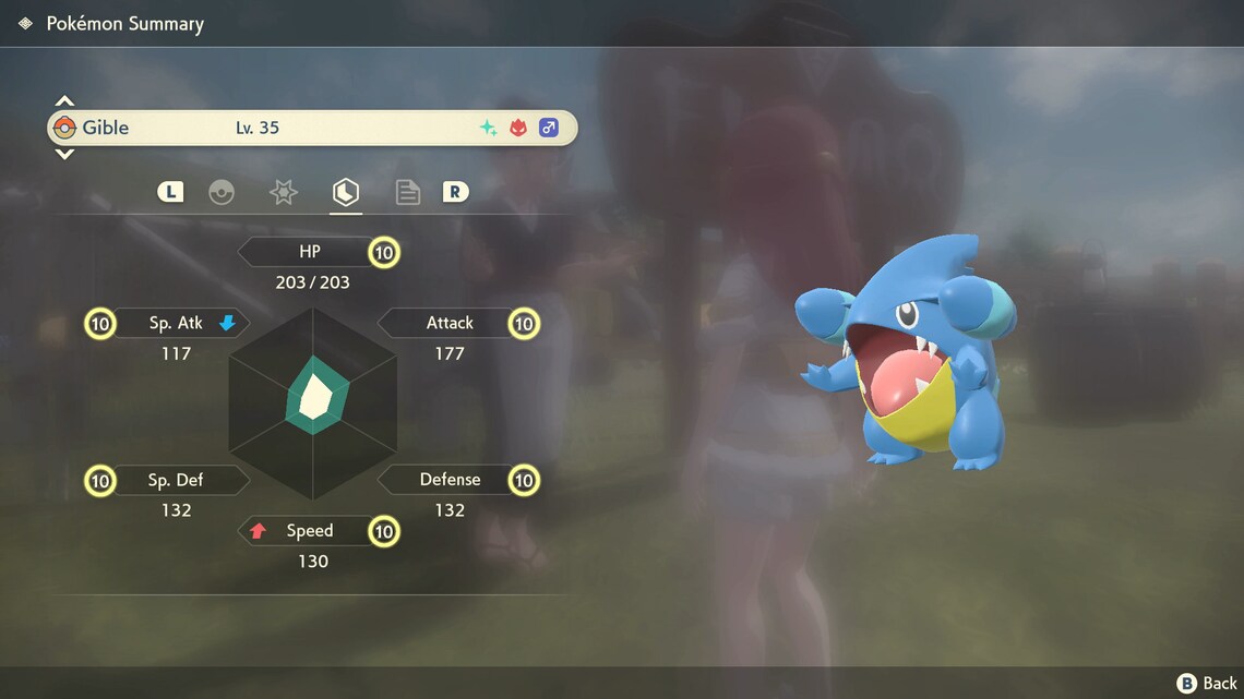 Pokemon Legends Arceus / Shiny Alpha Gible / Max Effort Level Etsy