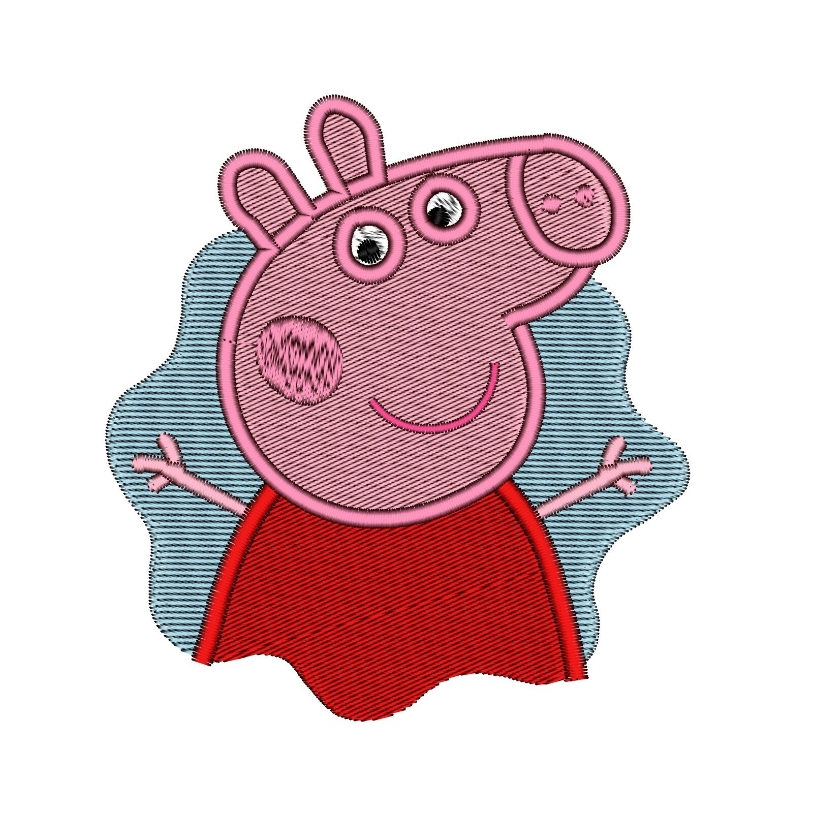 Peppa Pig Embroidery Design - Etsy