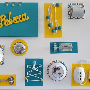 Montessori Busy Board - Tavola sensoriale Montessori
